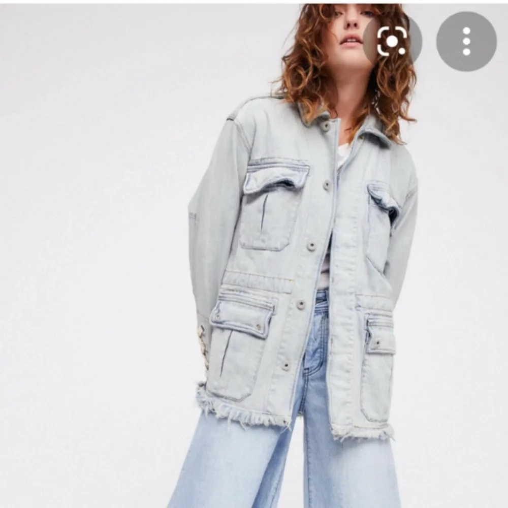 Free People Light blue Denim Jacket - Picture 1 of 6